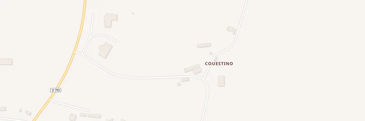Plan du 5208 Couestino à Ménéac
