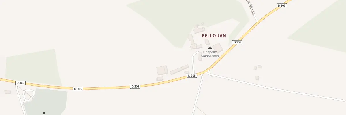 Plan du 5174 Bellouan à Ménéac