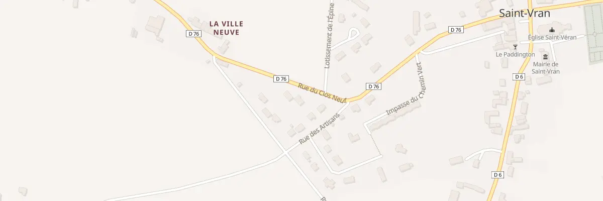 Plan du 1 Rue du Clos Neuf à Saint-Vran