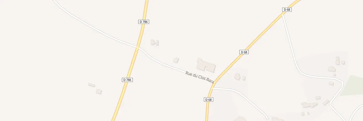 Plan de la Rue du Clos Bara à Erquy