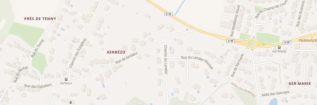 Plan du 5 Rue de Kerbézo à Guérande
