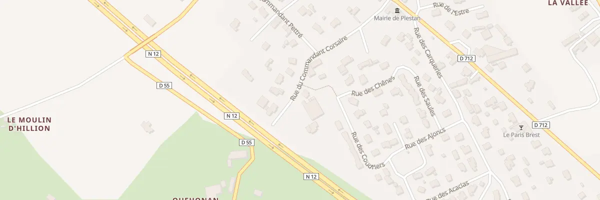 Plan du 11 Rue du Cdt Corsaire à Plestan