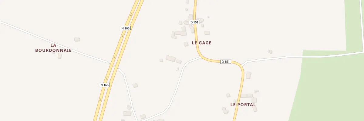 Plan du 5015 Le Gage à Bohal