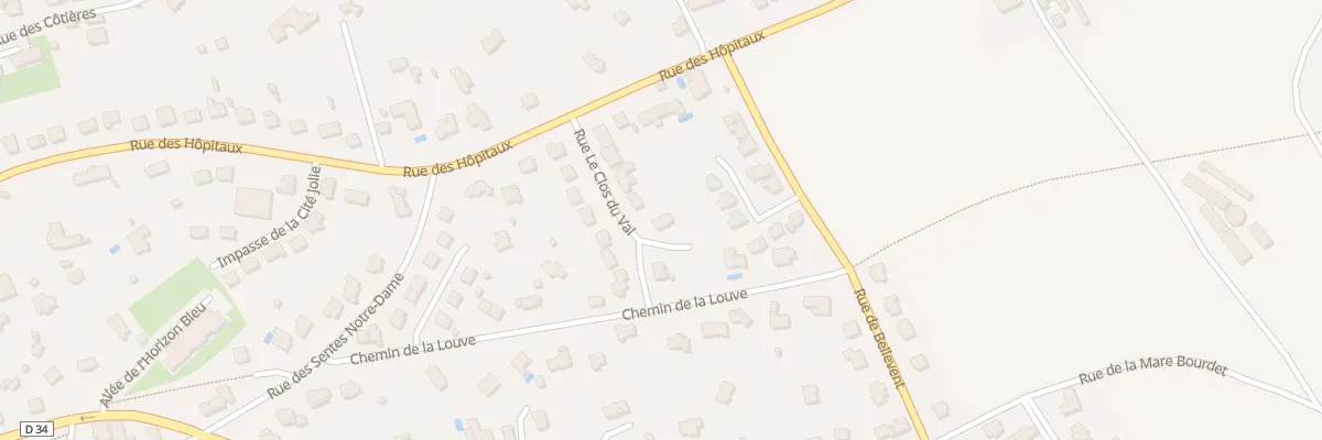 Plan du 9 Rue du Clos du Val à Erquy