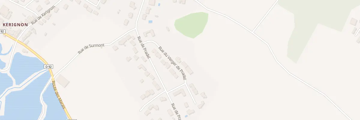 Plan du 11 Rue du Verger de Pradel à Guérande