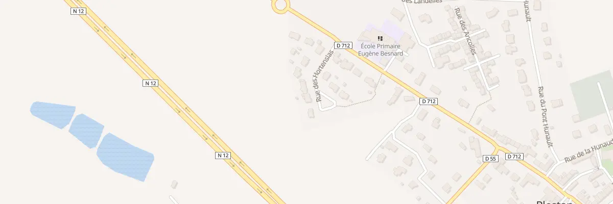 Plan du 10 Rue des Hortensias à Plestan