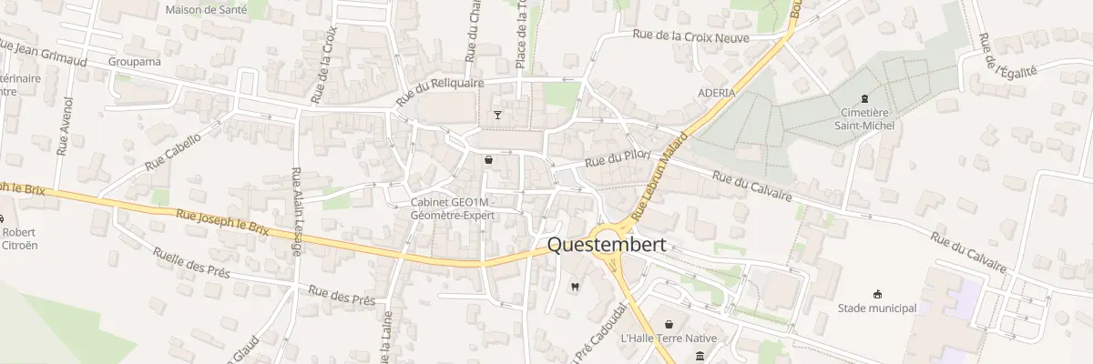 Plan du 7 Rue du Centre à Questembert