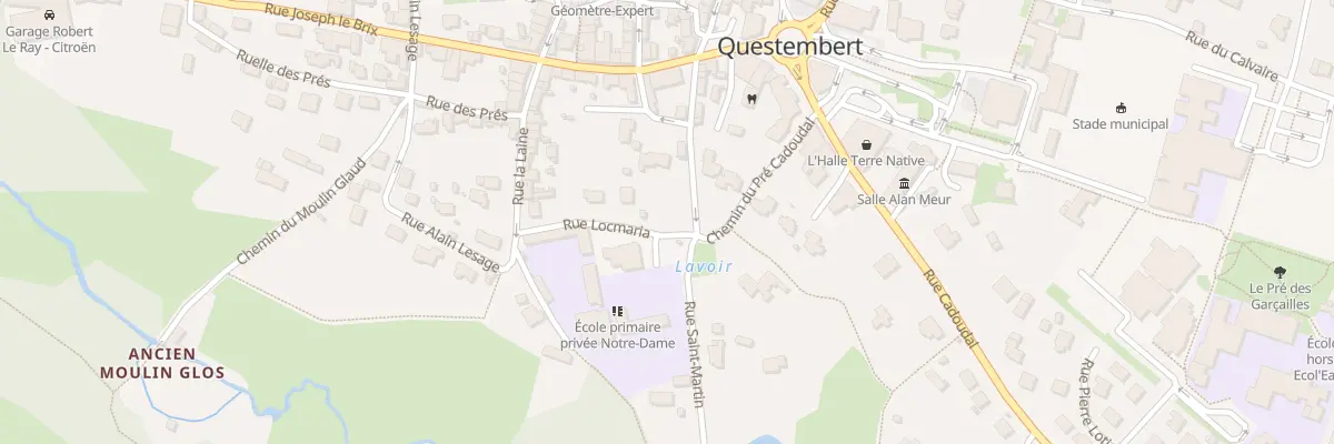 Plan du 9 Rue de Locmaria à Questembert