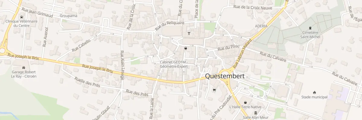 Plan du 1 Rue des Cuirs à Questembert