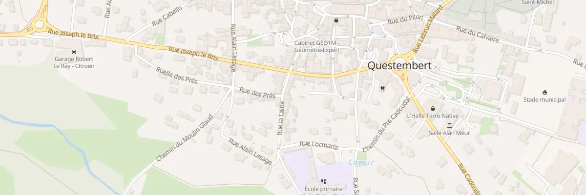 Plan du 5 Rue de la Laine à Questembert