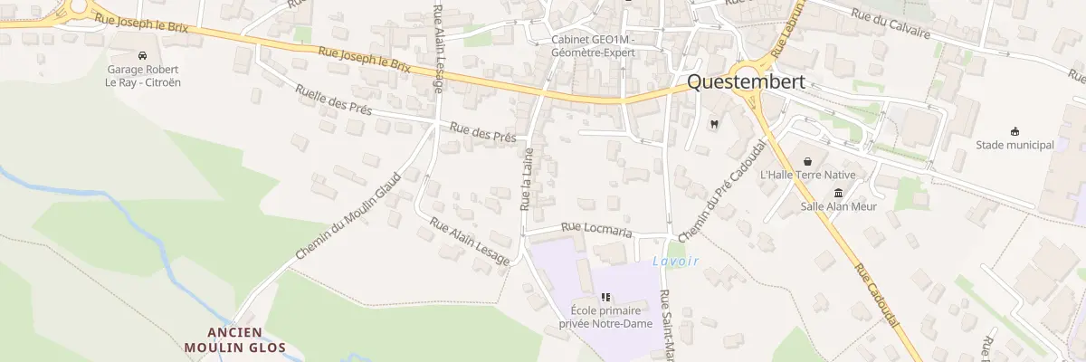 Plan du 15 Rue de la Laine à Questembert