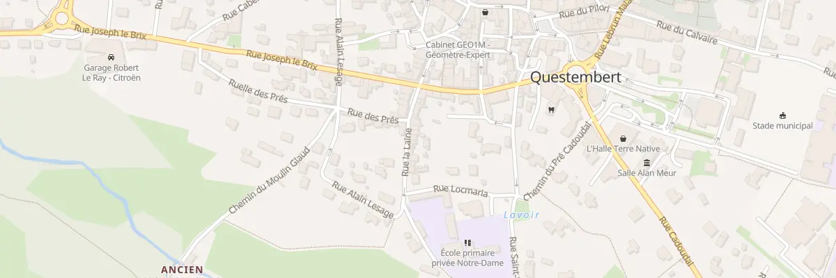Plan du 11 Rue de la Laine à Questembert