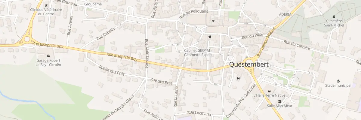 Plan du 20 Rue le Mauff de Kergal à Questembert