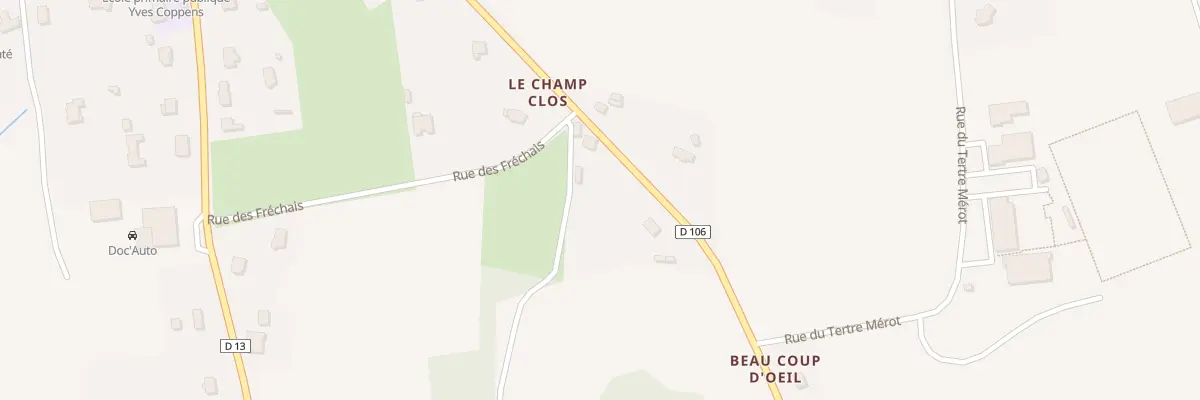 Plan du 26 Rue de la Croix Verte à Ménéac