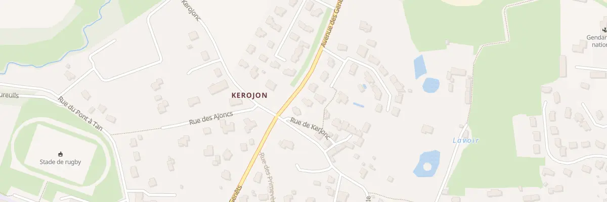 Plan du 13 Rue de Kerojonc à Questembert