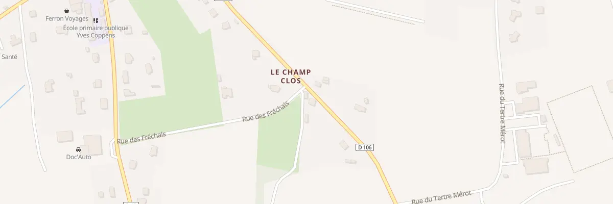 Plan du 5934 Le Champ Clos à Ménéac