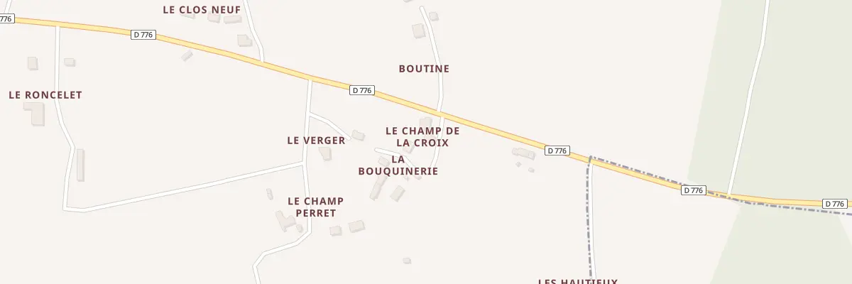 Plan du 34 Le Champ de la Croix à Noyal