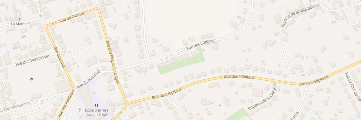 Plan du 8 Rue des Côtières à Erquy