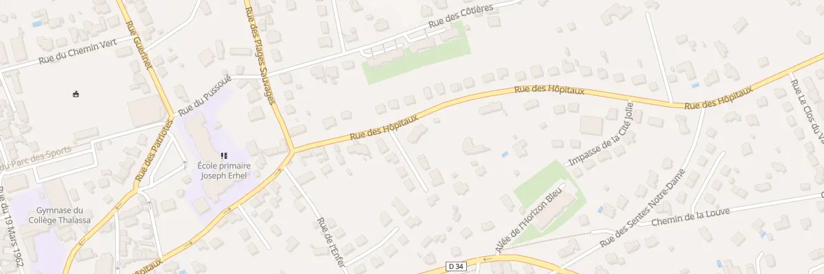 Plan du 38 Rue des Hôpitaux à Erquy