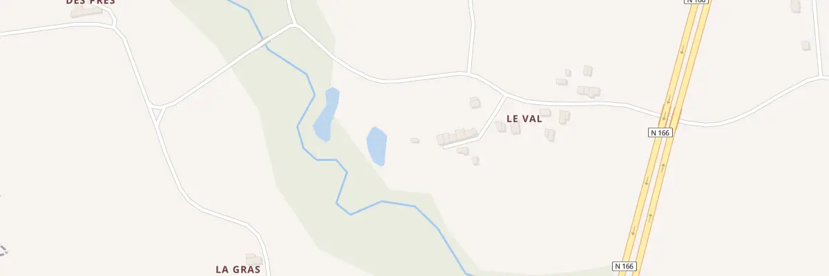 Plan du 5100 Le Val à Bohal