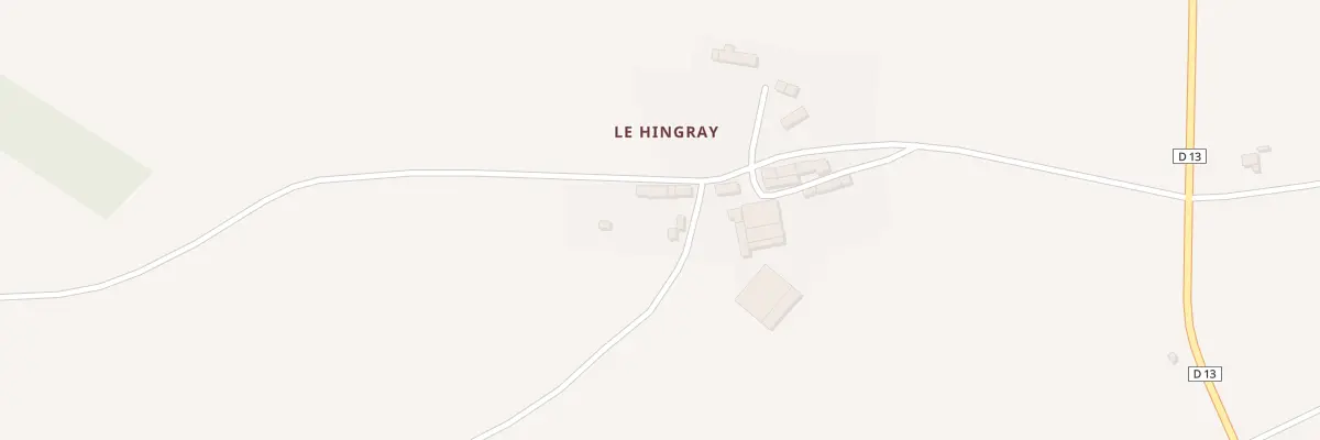 Plan du 3 Le Hingray à Ménéac