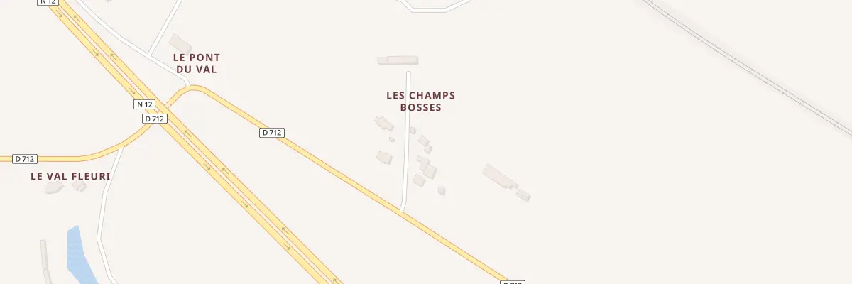 Plan du 6 Les Champs Bosses à Plestan
