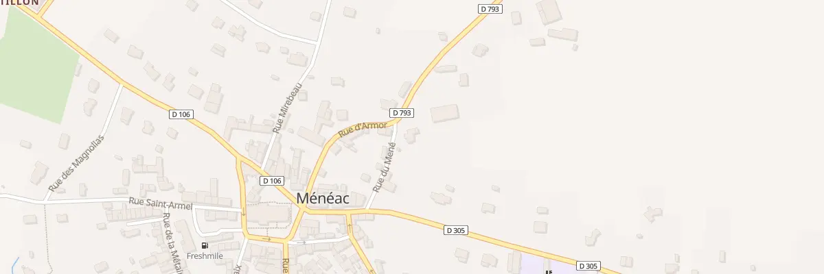 Plan du 10 Rue du Mené à Ménéac