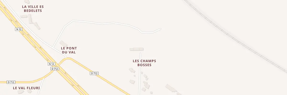 Plan du 5 Les Champs Bosses à Plestan