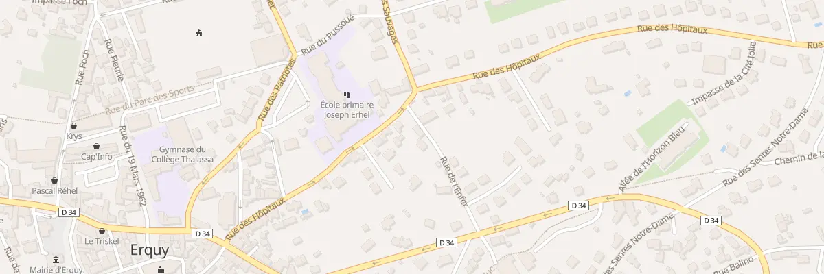 Plan du 2 Rue de l’Enfer à Erquy
