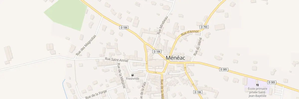 Plan du 10 Rue de Coëtlogon à Ménéac