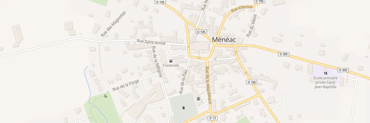 Plan du 4 Rue de la Paix à Ménéac