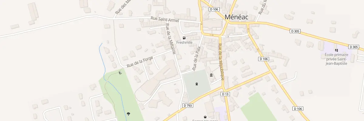 Plan du 3 Rue de la Métairie à Ménéac