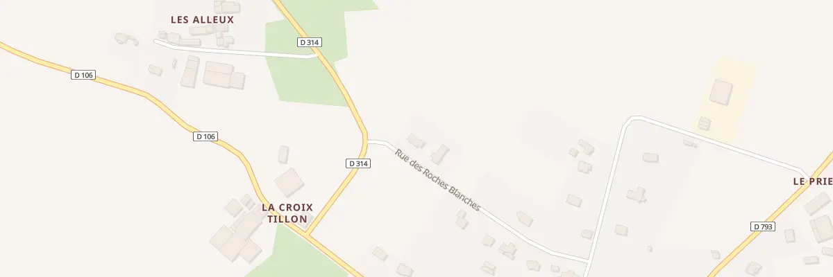 Plan du 10 Rue des Roches Blanches à Ménéac