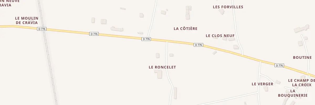 Plan du 14 Le Roncelet à Noyal
