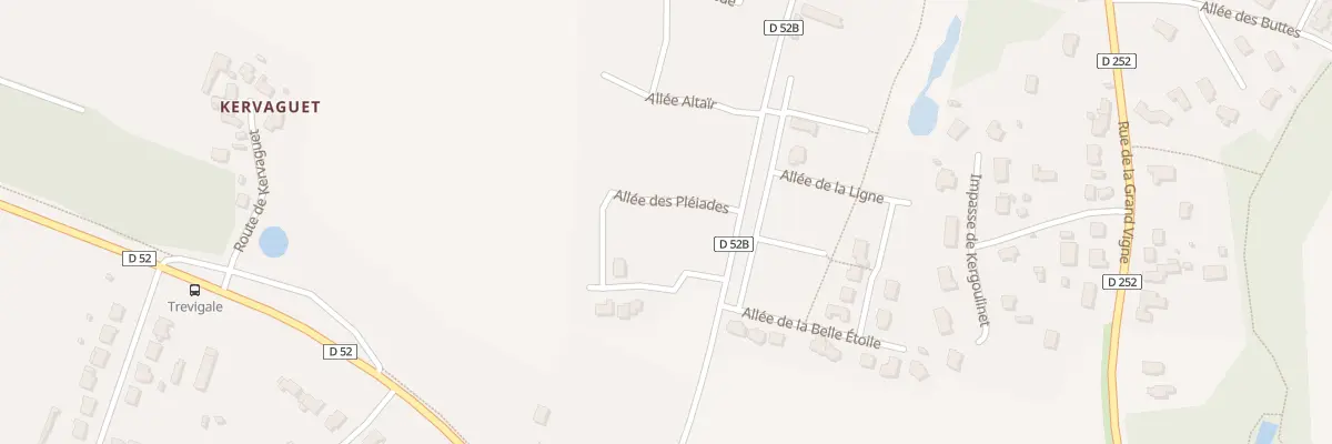Plan du 3 All des Pléiades à Mesquer