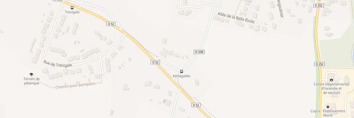 Plan du 5330 Rte de Kerlagadec (Rd52) à Mesquer