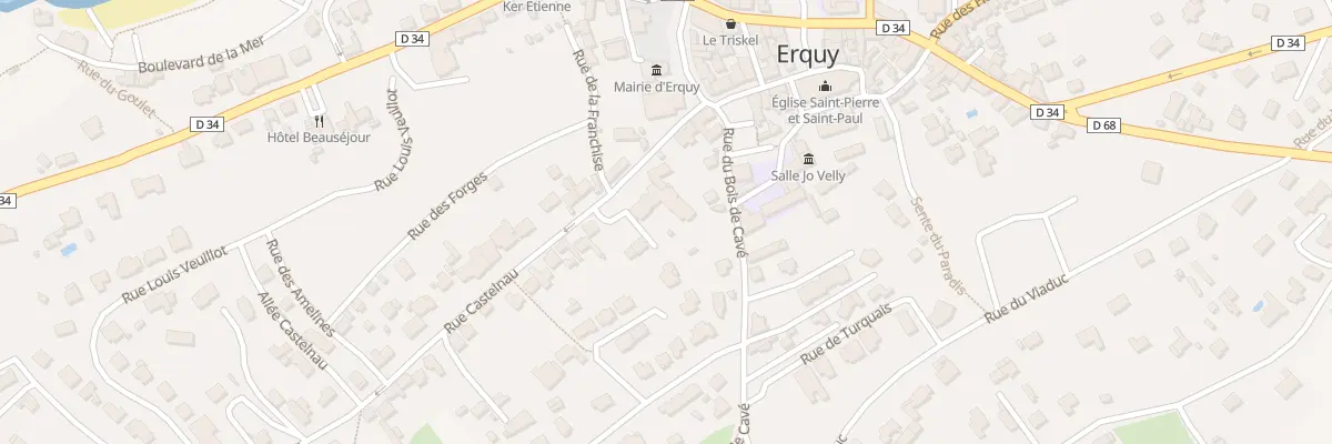 Plan du 9 Rue Castelnau à Erquy