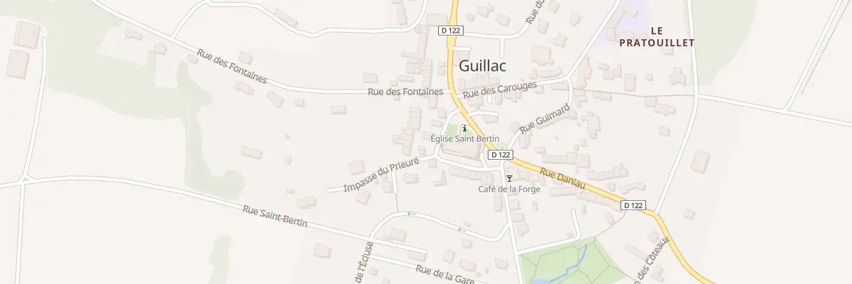 Plan du 10 Rue du Prieuré à Guillac