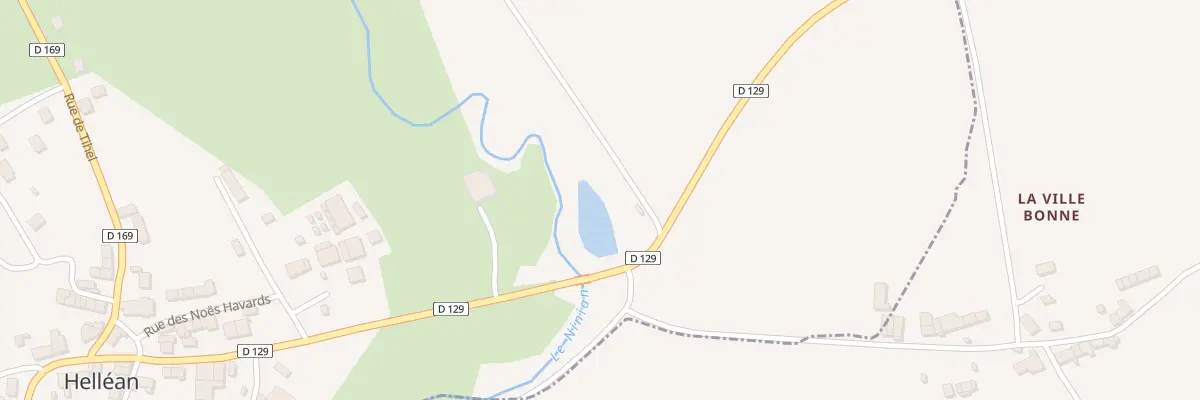 Plan des Rosaies à Helléan