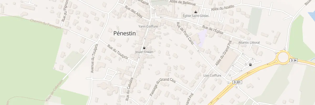 Plan du 33A Rue du Calvaire à Pénestin