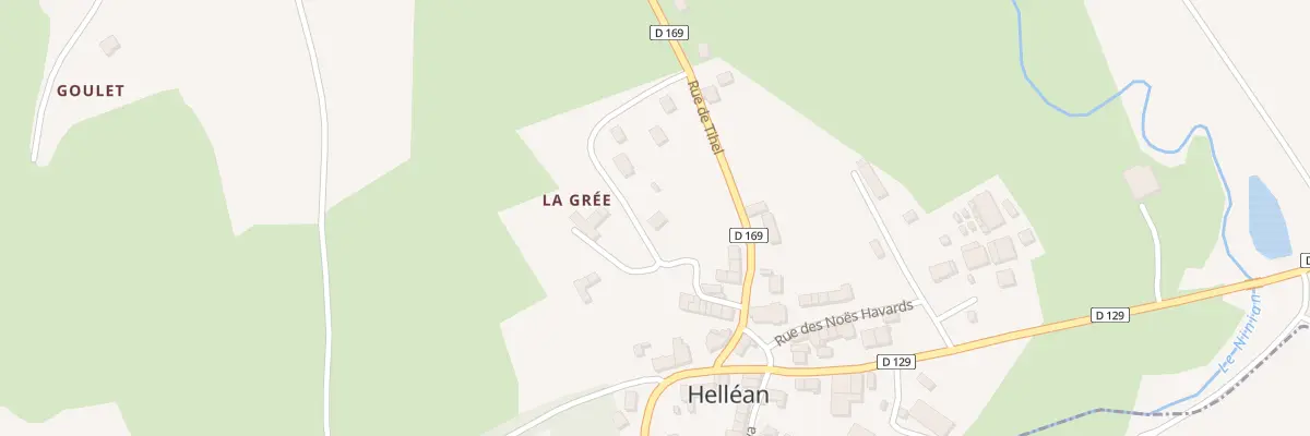 Plan du 2 Rue Monseigneur Robert à Helléan