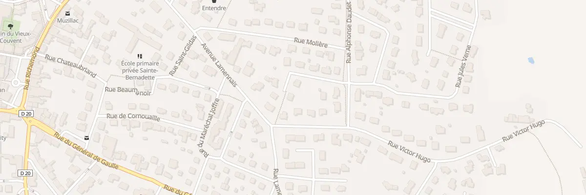 Plan du 5 Rue Andre Chenier à Muzillac