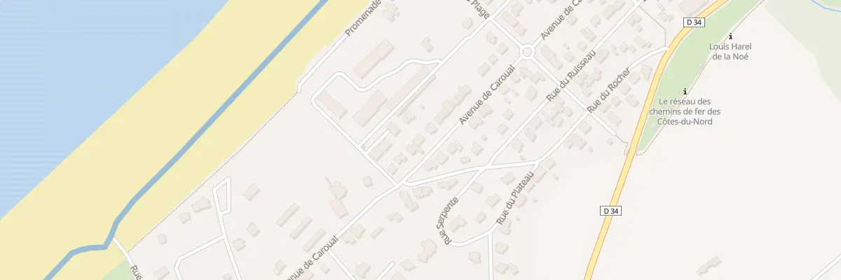 Plan du 44 Av de Caroual à Erquy