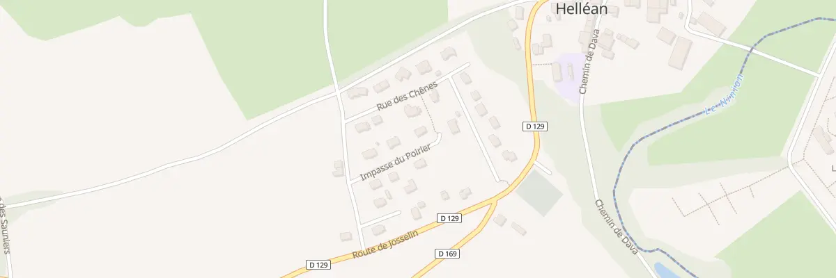 Plan du 5 Imp du Poirier à Helléan
