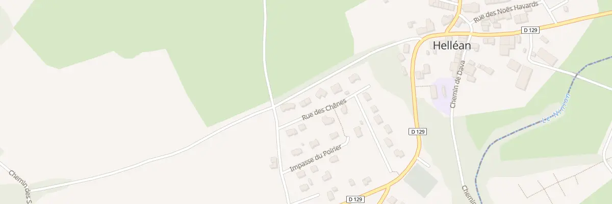 Plan du 5 Rue des Chenes à Helléan