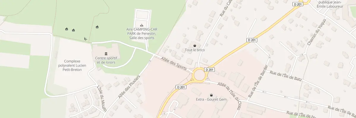 Plan du 4 All des Sports à Pénestin