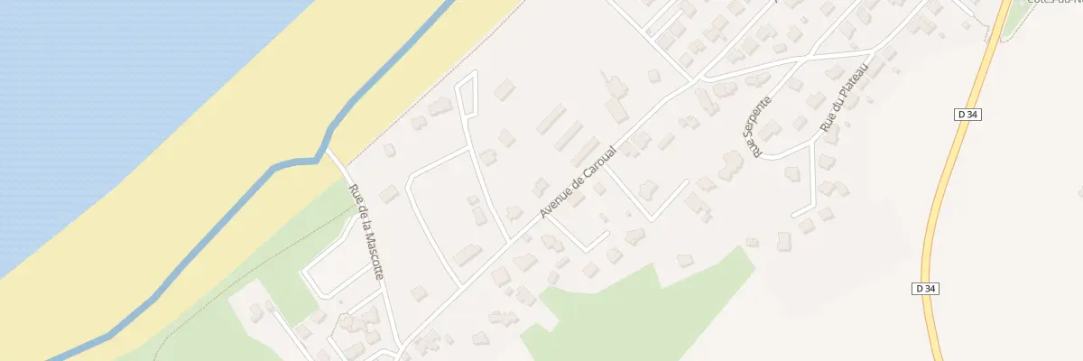 Plan du 54 Av de Caroual à Erquy
