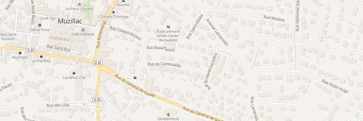 Plan du 8 Rue de Cornouailles à Muzillac