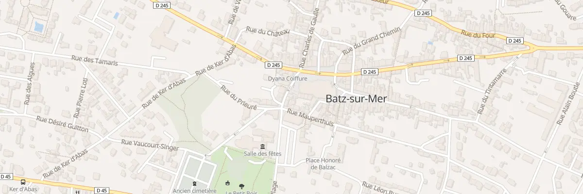 Plan du 28 Rue de la Plage à Batz-sur-Mer