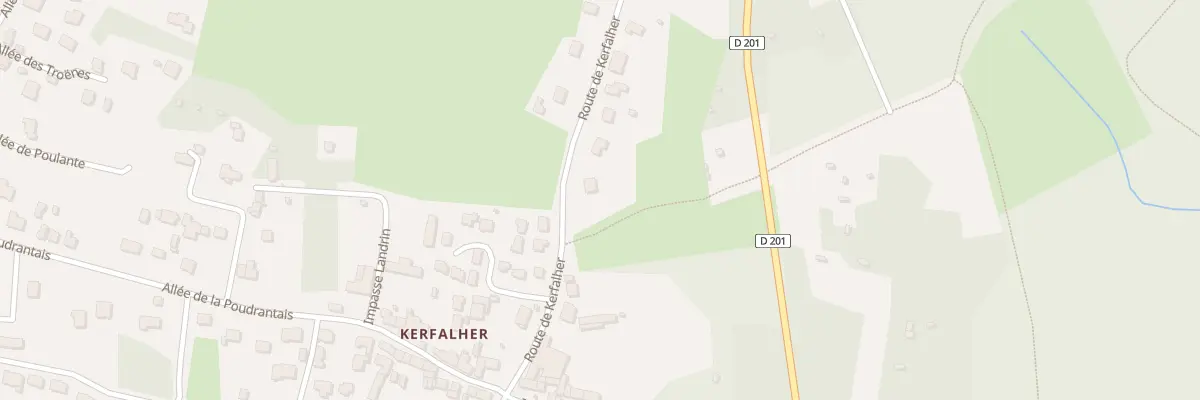 Plan du 1833 Kerfalher à Pénestin